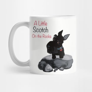 A Little Scotch on the Rocks Scottie Dog Mug